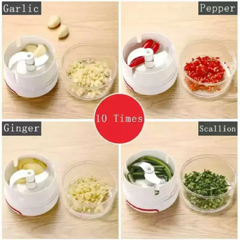 Mini Powerful Meat Grinder Hand-power Food Chopper