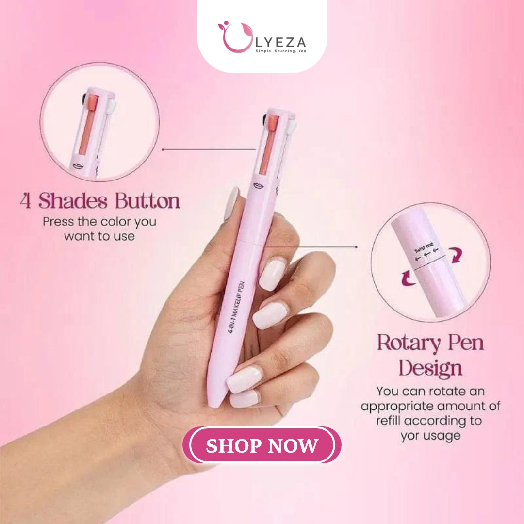 4 In 1 MakeUp Pen Eye-Liner Lip-Liner Brow-Liner-Highlighter