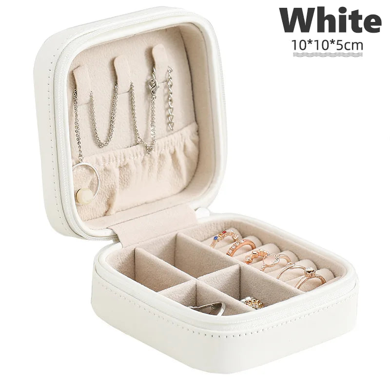 Portable Leather Jewellery Box