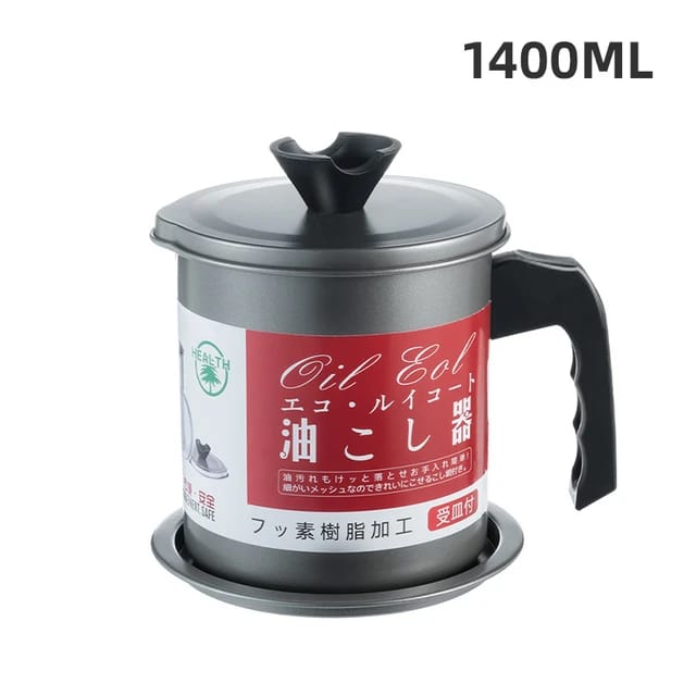 Oil Filter Pot / Carbon Steel oilcan with Stainless Steel Storage Jug