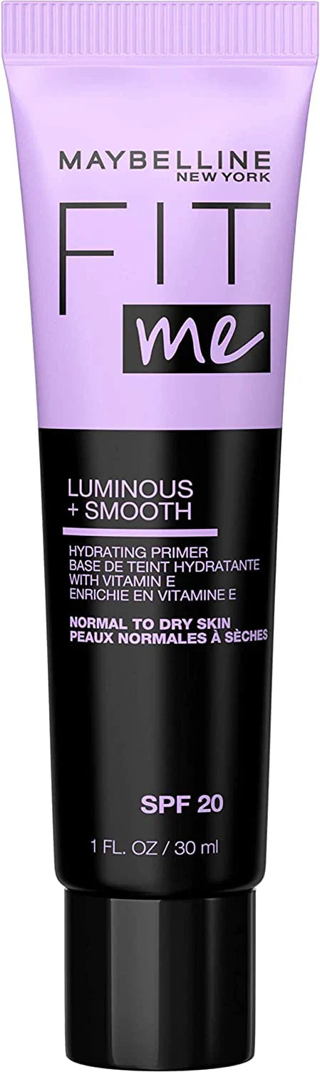 Maybelline Fit Me Luminous + Smooth Face Primer Hydrating Liquid Face Primer With Spf 20  30ml -
