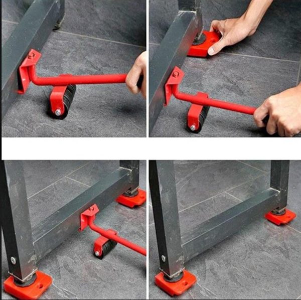 Furniture Lifter & Moving Tool Set – Heavy-Duty Rollers and Lifter for Easy Furniture & Appliance Relocation