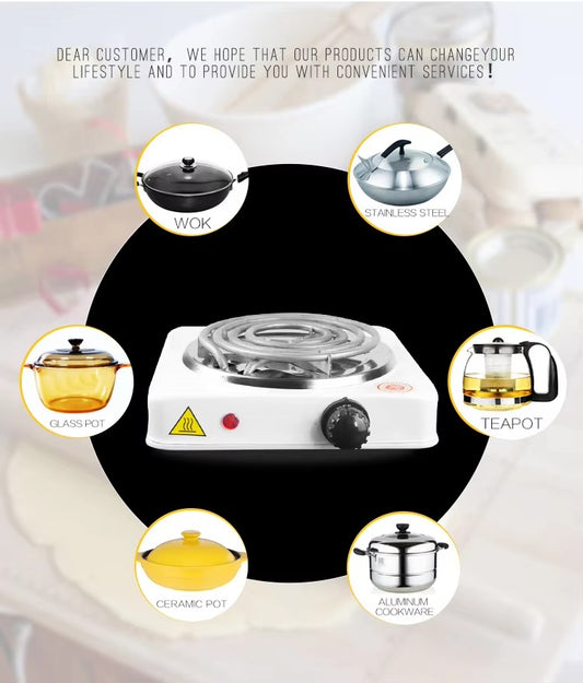 Electric Stove For Cooking – Hot Plate Heat Up In Just 2 Mins